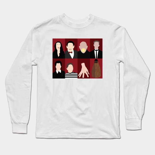 Addams Family Long Sleeve T-Shirt by ehaverstick